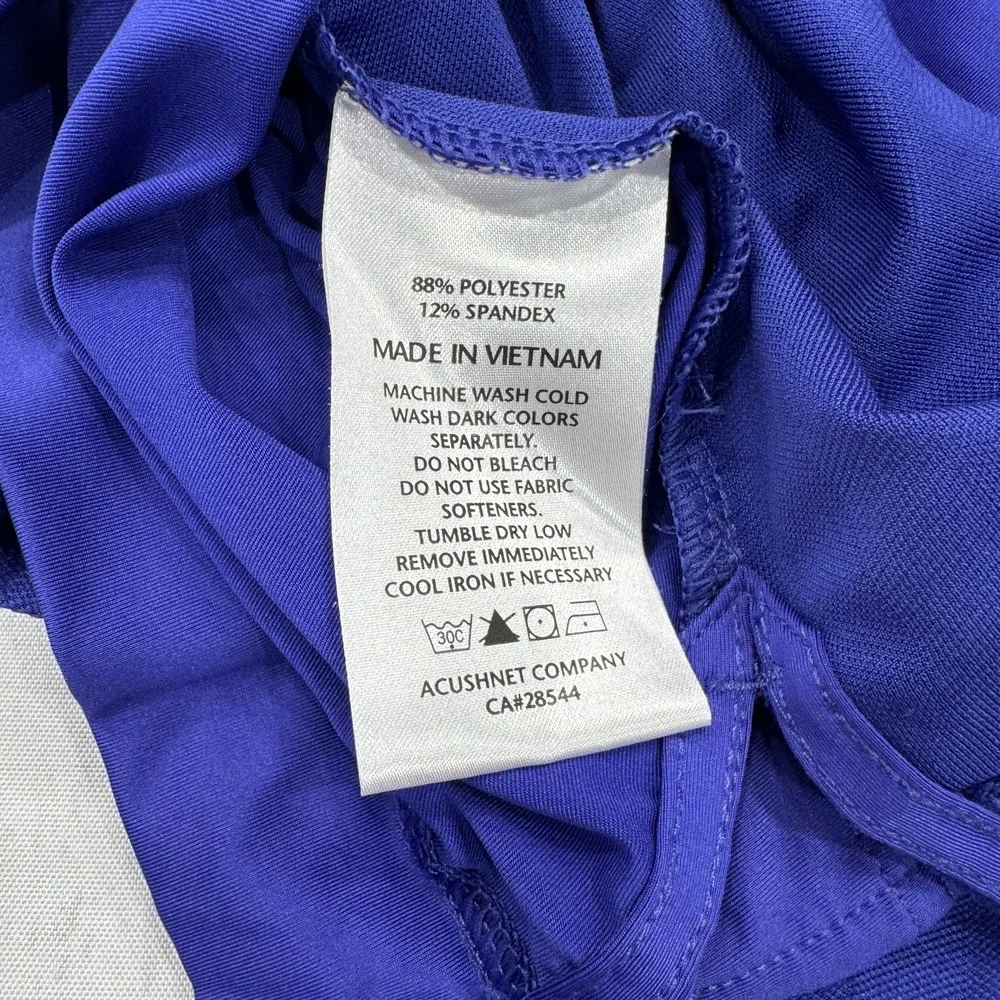 Footjoy Polo‎ Golf Shirt L Large Purple Mens Short Sleeve FJ